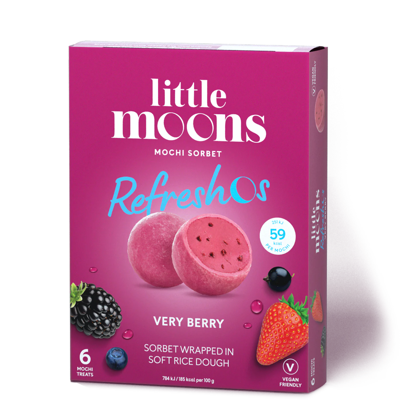 Refreshos Very Berry Mochi Sorbet - Little Moons
