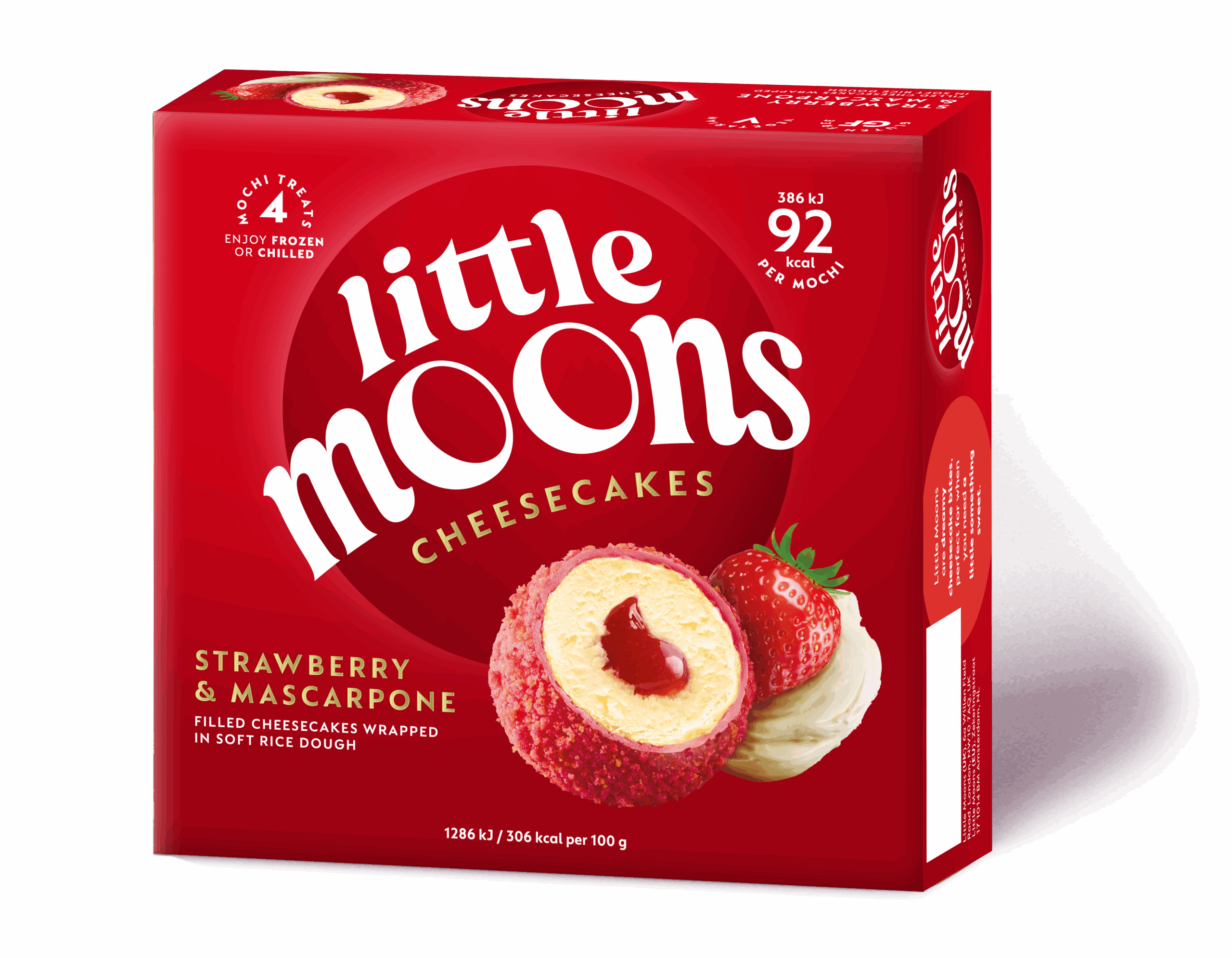 Strawberry And Mascarpone Cheesecake - Little Moons